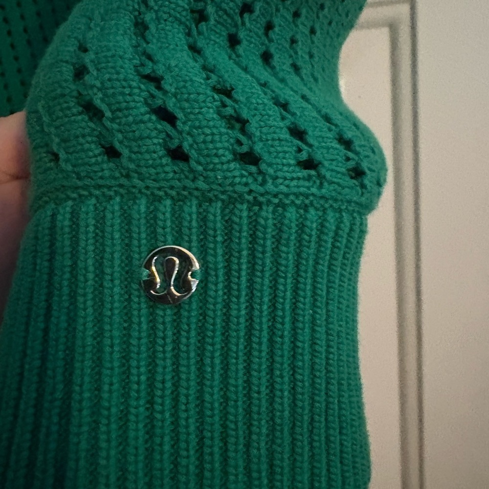 Lululemon Athletica Green Knit Cardigan - Picture 2 of 2